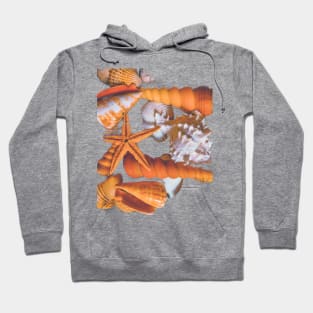 Seashells Sand Beach Summer Holidays Hoodie